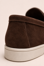 MILANO SUEDE LOAFERS - MORO