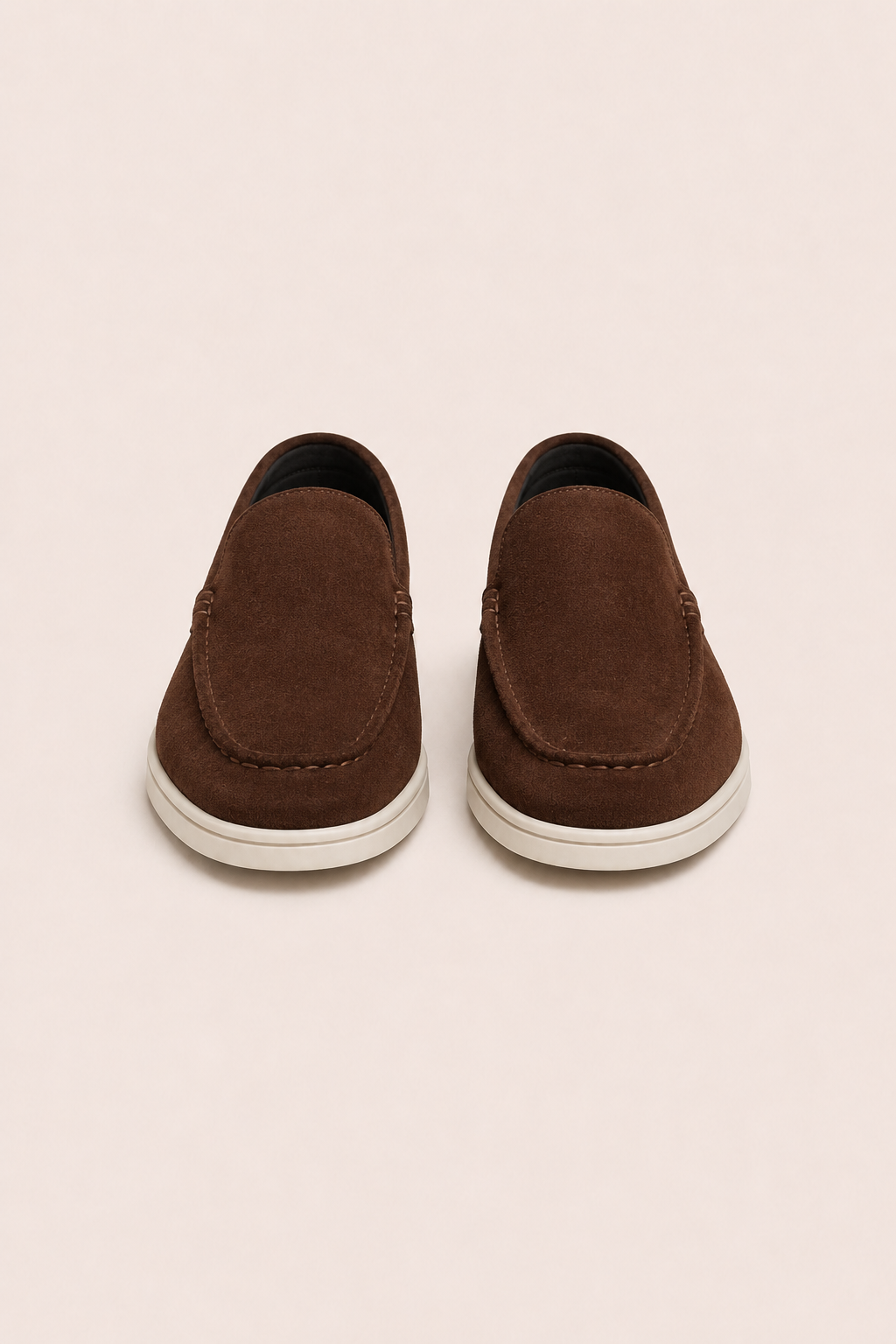 MILANO SUEDE LOAFERS - MORO