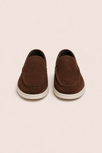 MILANO SUEDE LOAFERS - MORO