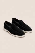 MOCASSINS EN DAIM MILANO - NOIR