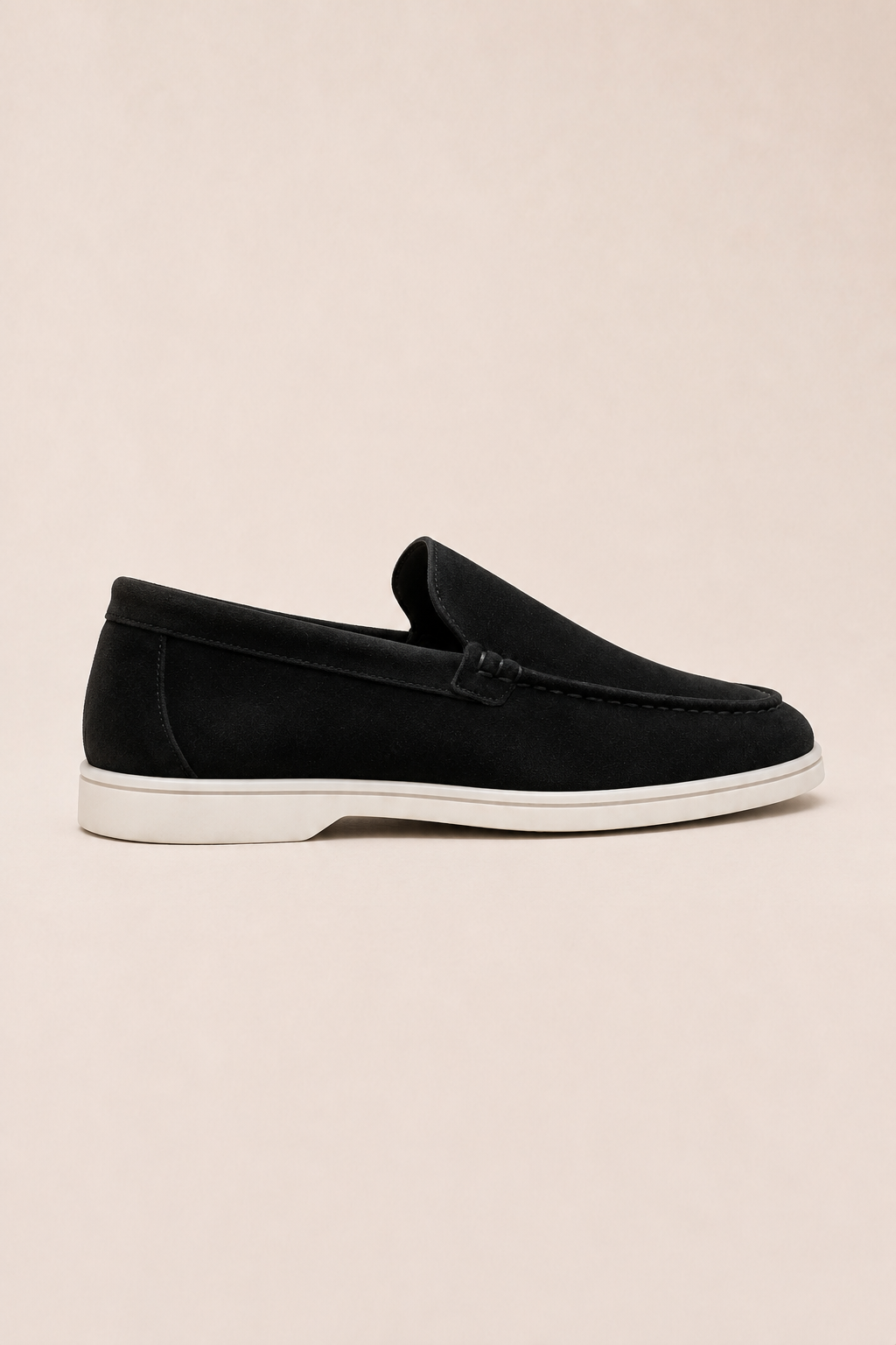 MILANO SUEDE LOAFERS - NERO