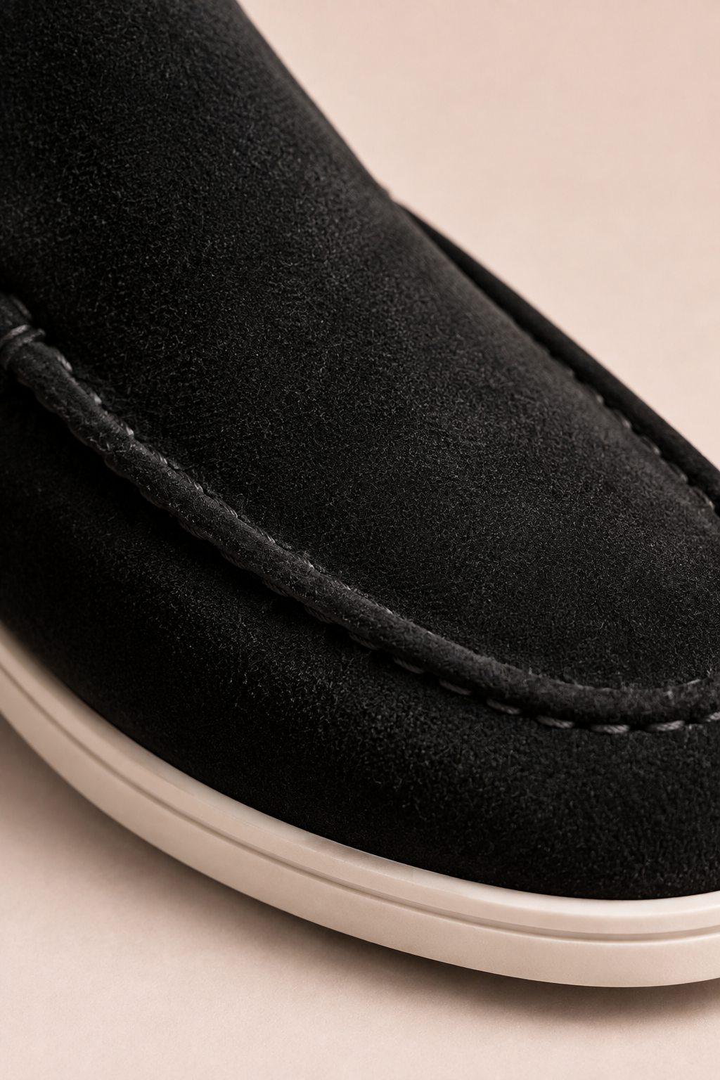 MOCASSINS EN DAIM MILANO - NOIR