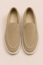 MILANO-LOAFER AUS WILDLEDER – SABBIA