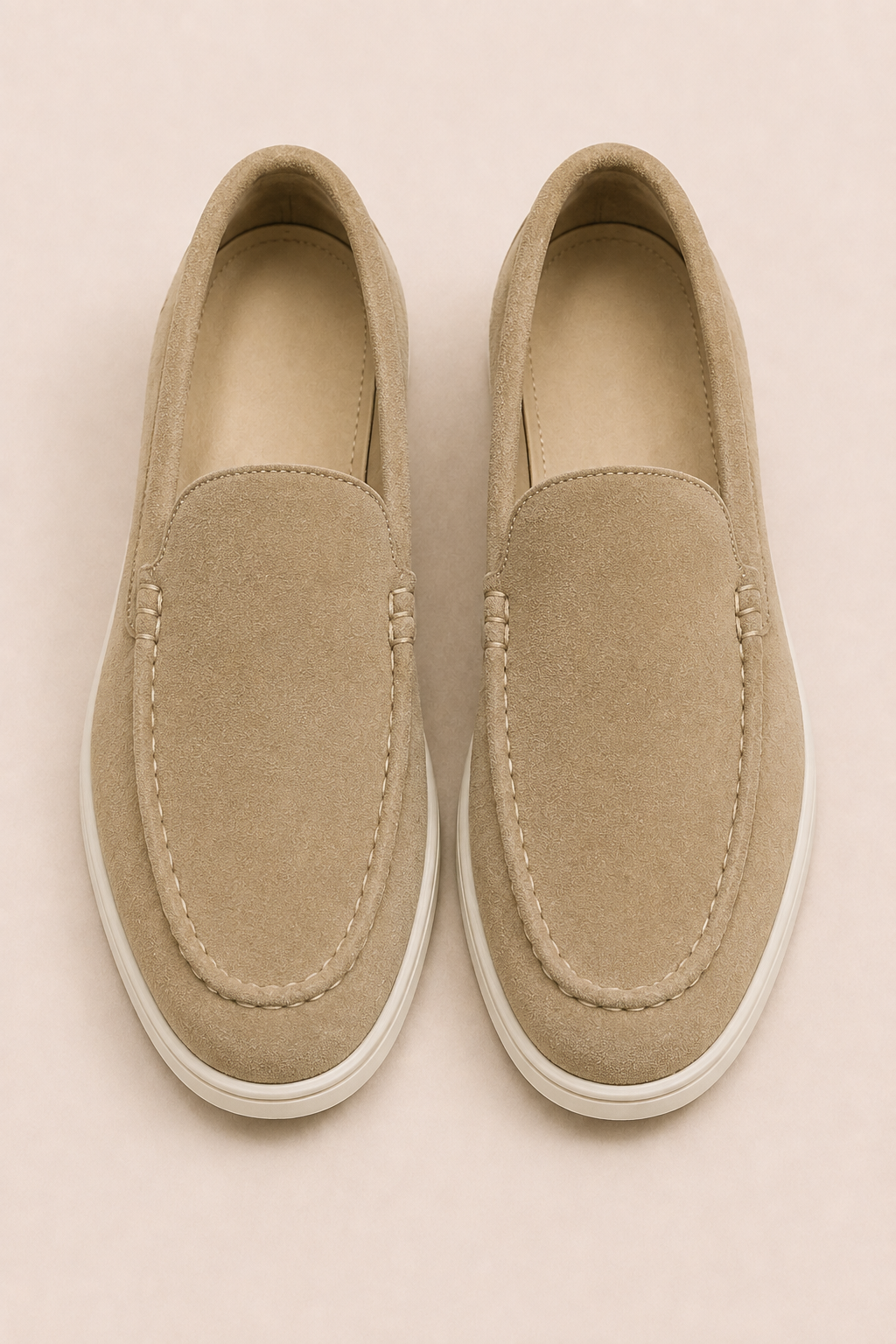 MILANO SUEDE LOAFER - SABBIA