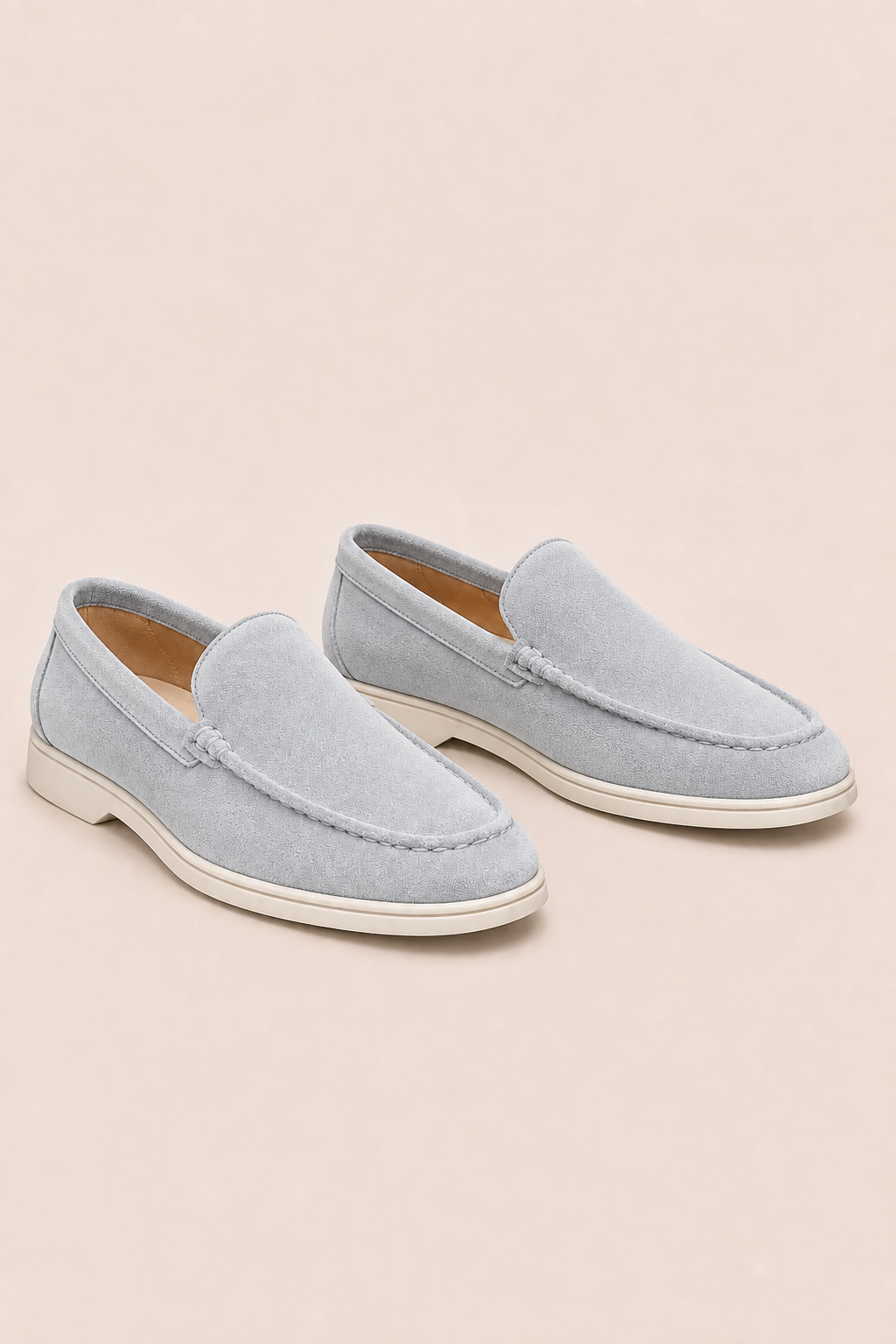 MILANO SUEDE LOAFER - GHIACCIO
