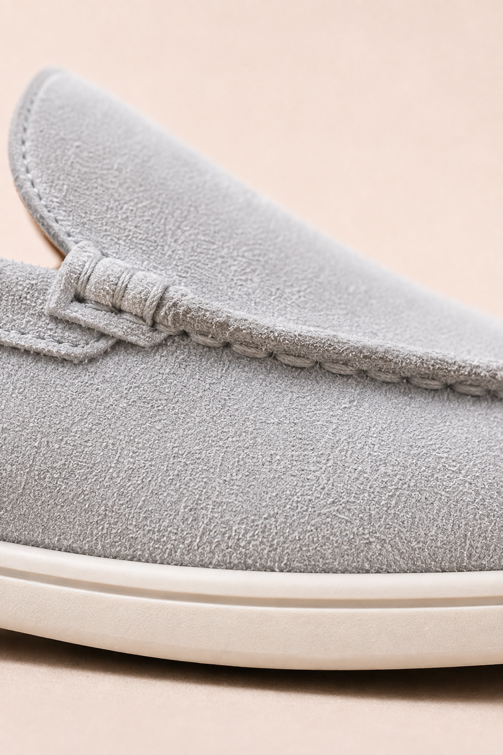 MILANO SUEDE LOAFER - GHIACCIO