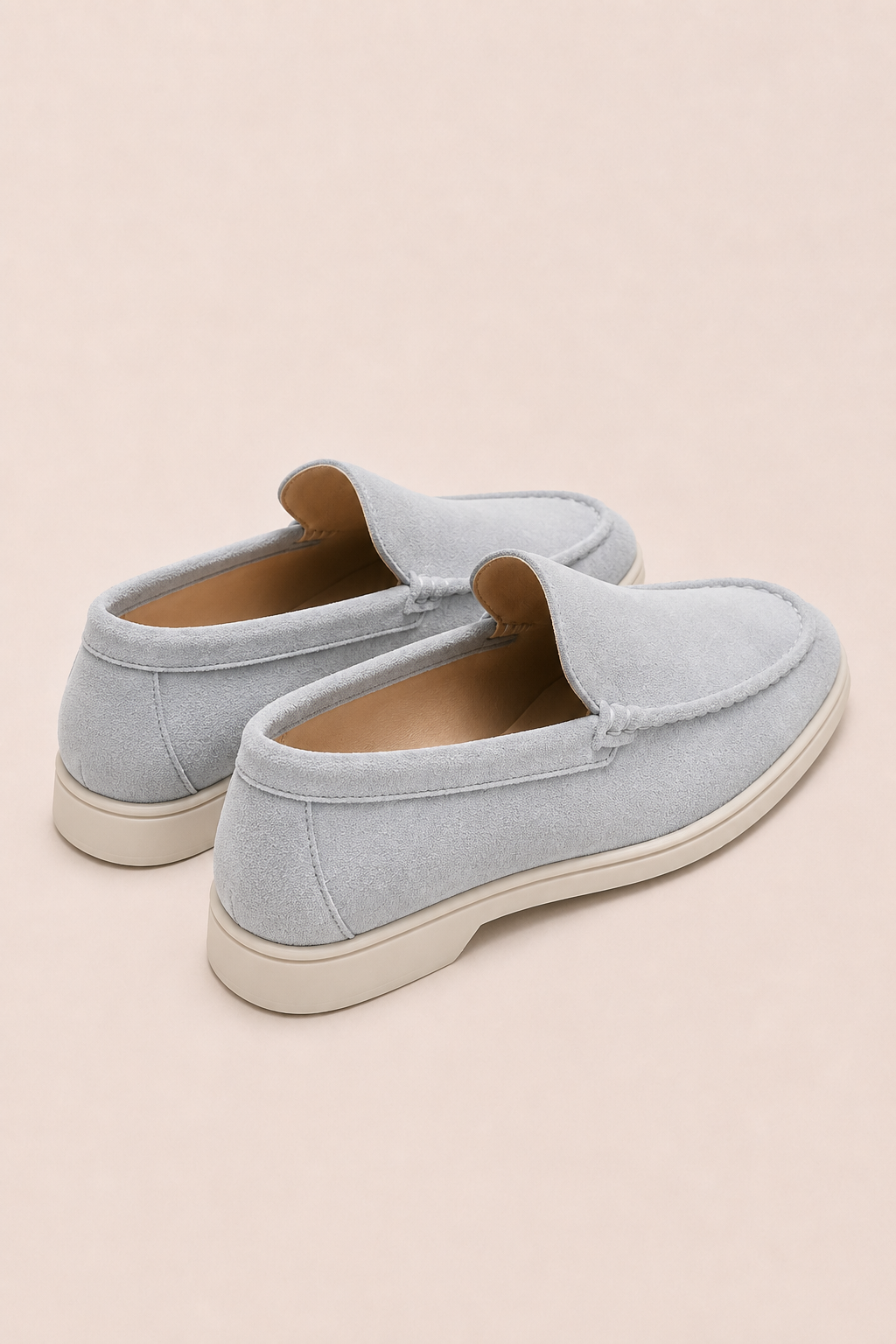 MILANO SUEDE LOAFER - GHIACCIO