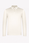 MILANO SIGNATURE LONG SLEEVE POLO - BEIGE