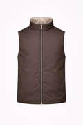 MILANO REVERSIBLE PRIME GILET - BROWN