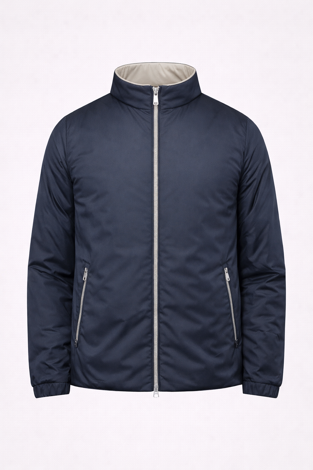 MILANO SIGNATURE REVERSIBLE JACKET - NAVY