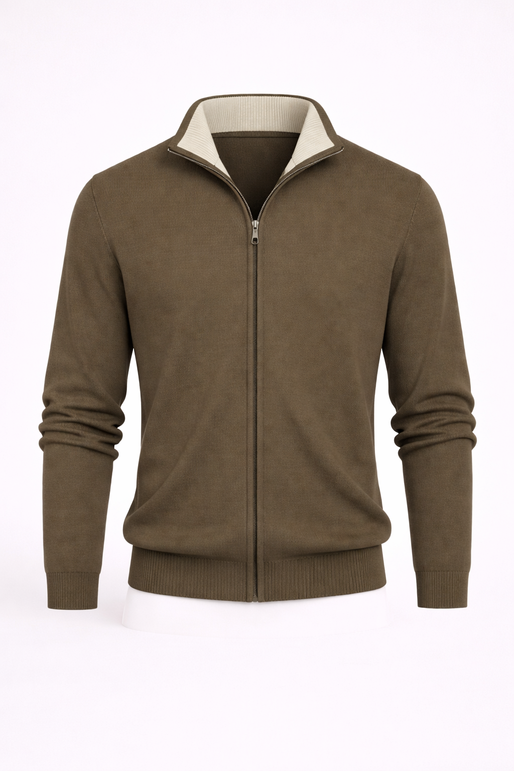 MILANO KNITTED VEST - BROWN