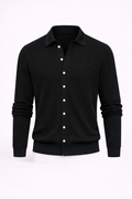 MILANO KNIT POLO - BLACK