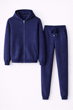 MILANO KNITTED CASHMERE SET - NAVY