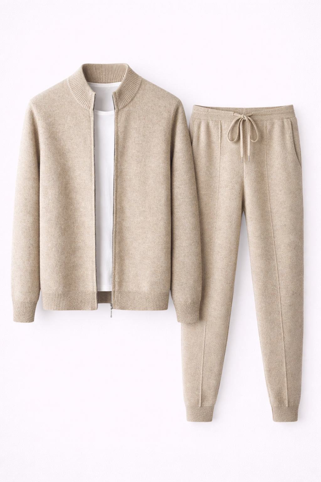 MILANO CASHMERE LOUNGE SET - BEIGE