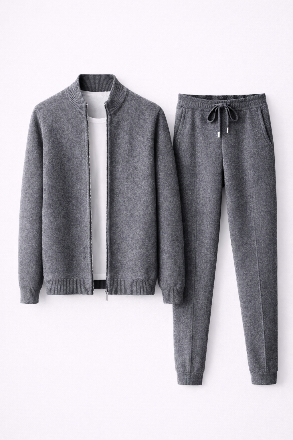 MILANO CASHMERE LOUNGE SET - GRAY