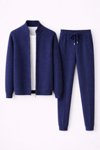 MILANO KASCHMIR-LOUNGE-SET – MARINEBLAU