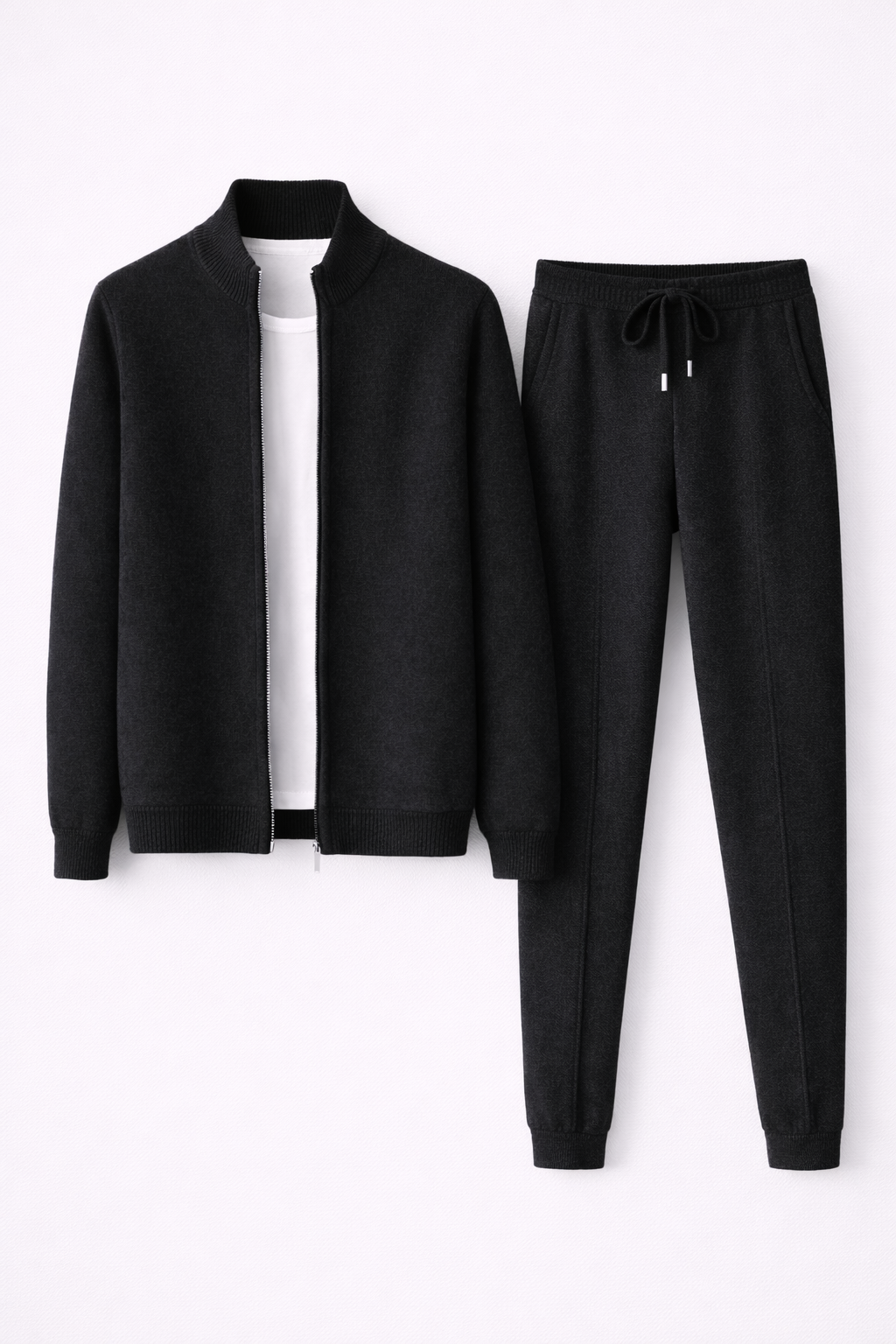 MILANO CASHMERE LOUNGE SET - BLACK