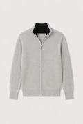 GILET EN MAILLE MILANO - GRIS