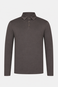 MILANO SIGNATURE LONG SLEEVE POLO - GREY