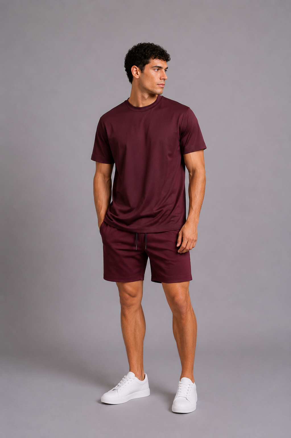 MILANO SUPIMA SET - BURGUNDY