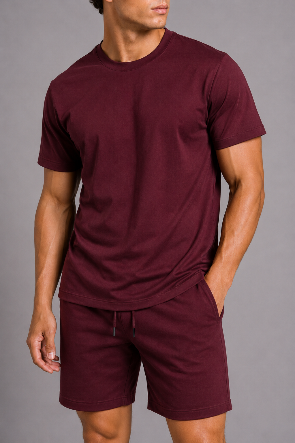 MILANO SUPIMA SET - BURGUNDY