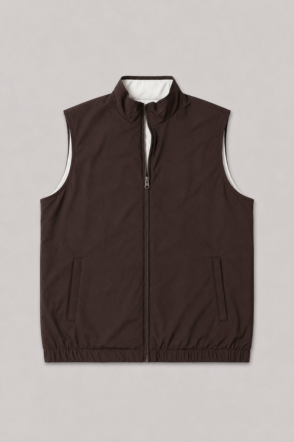 LE GILET MILANO REVERSO - MARRON
