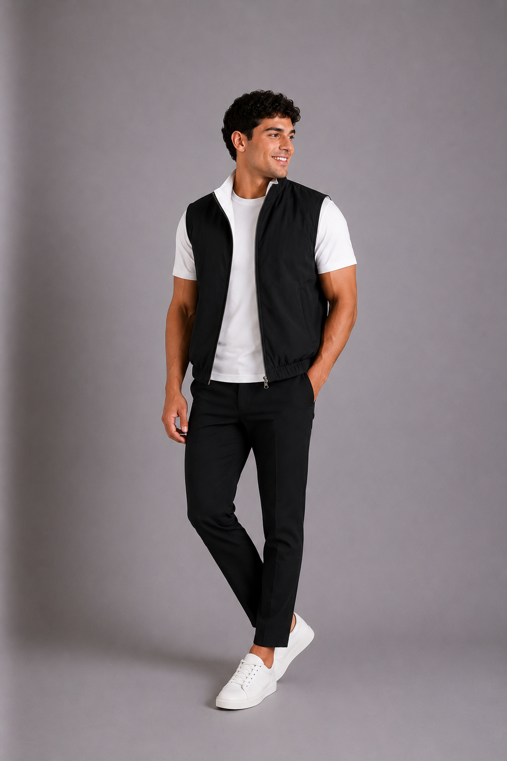 LE GILET MILANO REVERSO - NOIR