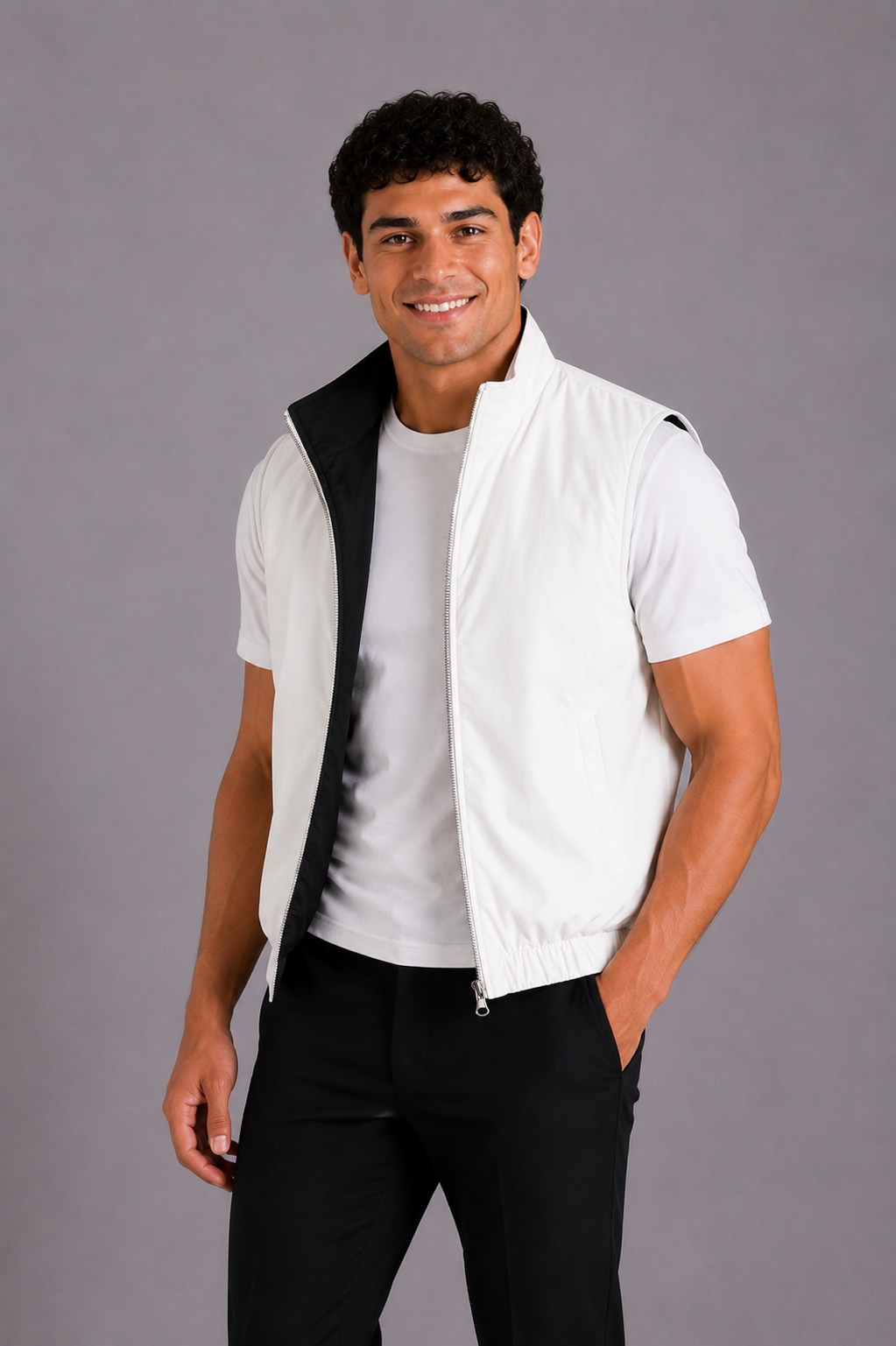 LE GILET MILANO REVERSO - NOIR
