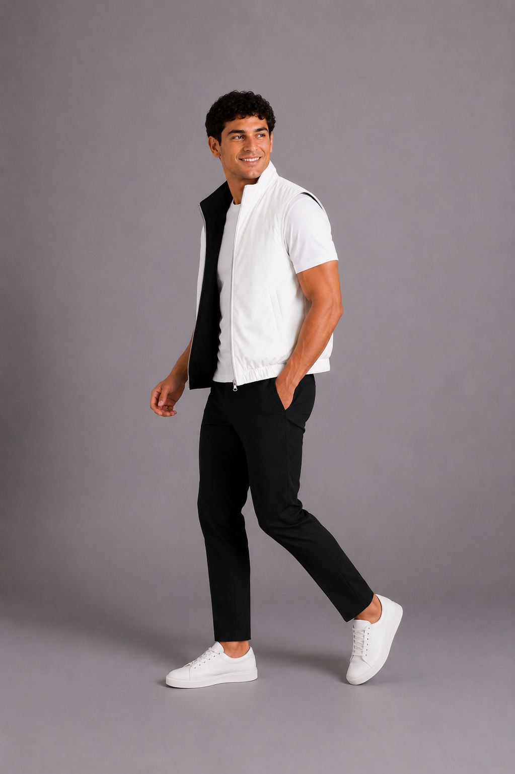 LE GILET MILANO REVERSO - NOIR