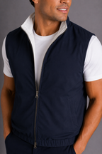 LE GILET MILANO REVERSO - BLEU MARINE