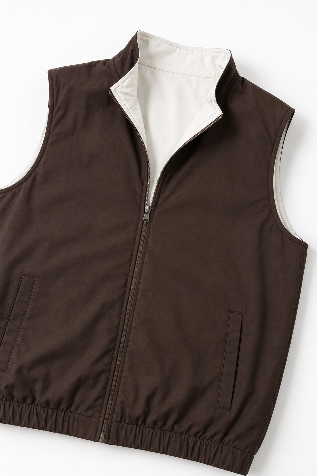 LE GILET MILANO REVERSO - MARRON