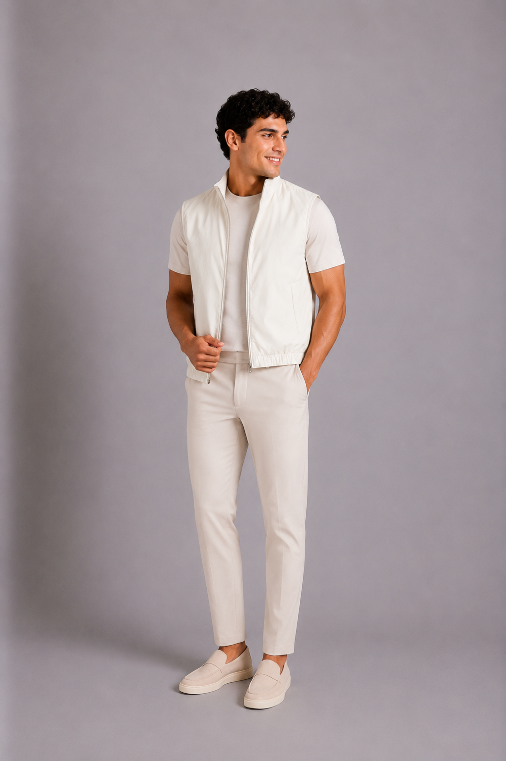 LE GILET MILANO REVERSO - BEIGE