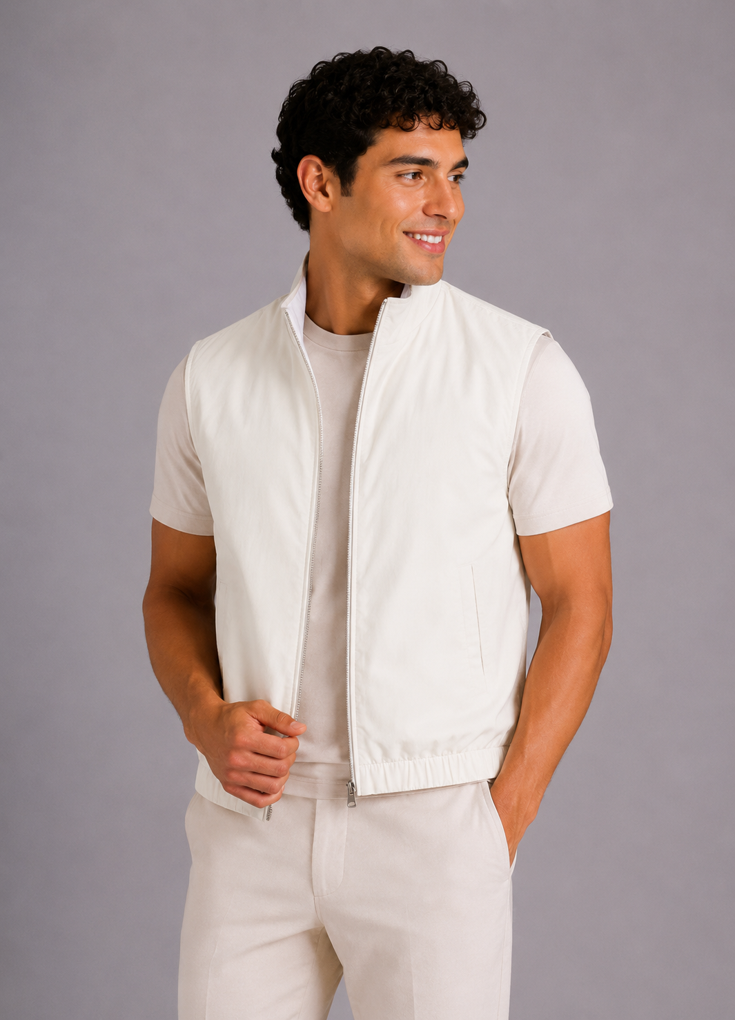 LE GILET MILANO REVERSO - BEIGE