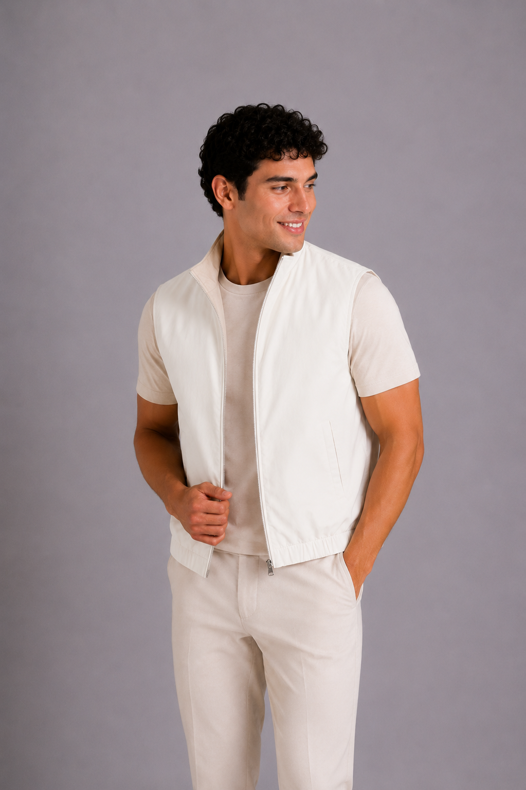 LE GILET MILANO REVERSO - BEIGE