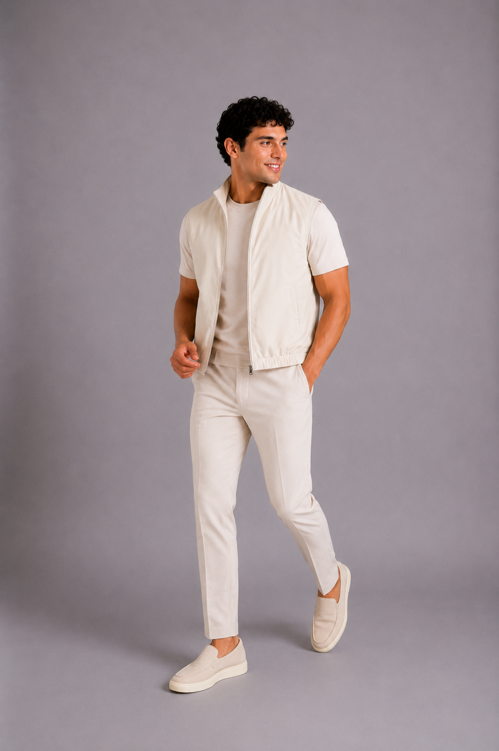 LE GILET MILANO REVERSO - BEIGE