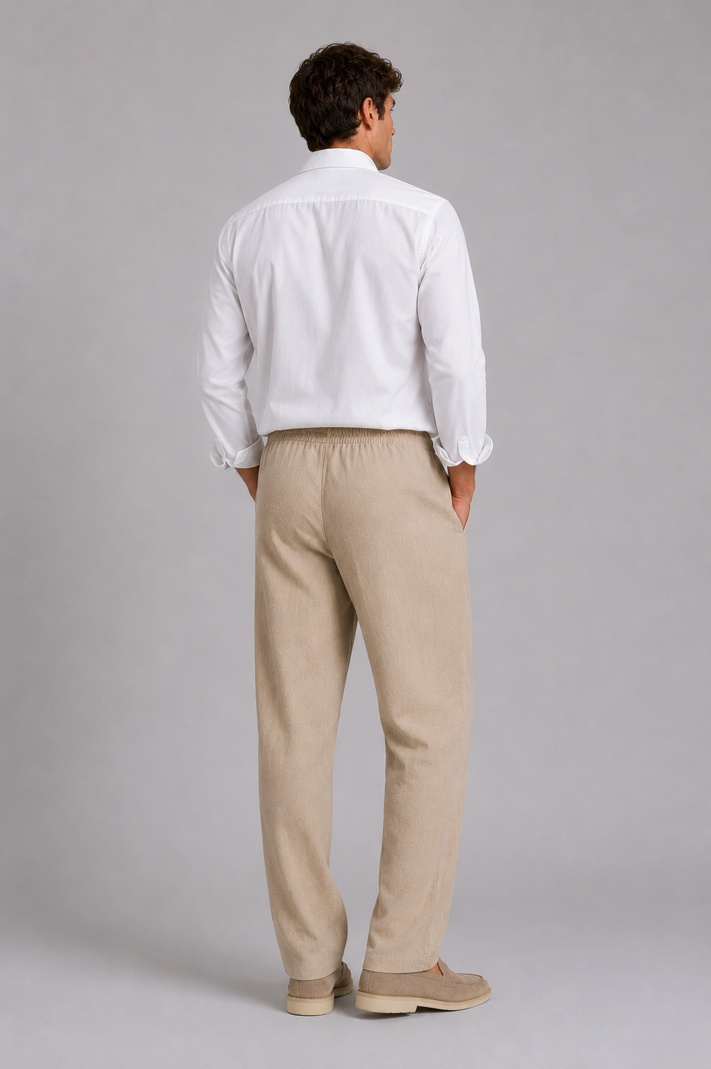 MILANO LINO PANT - SAND BEIGE