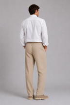 MILANO LINO PANT - SAND BEIGE