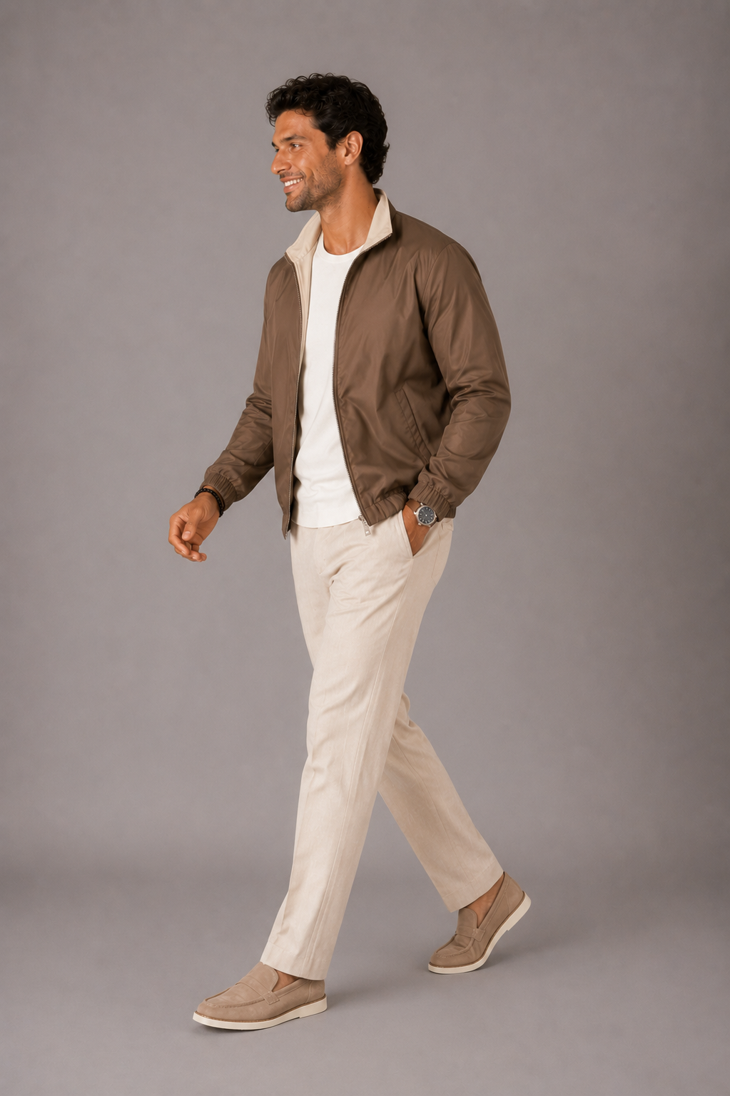 MILANO CLASSIC JACKE – CHAMPAGNERFARBEN
