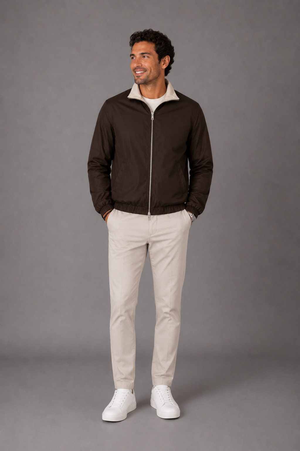 MILANO CLASSIC JACKE – BRAUN