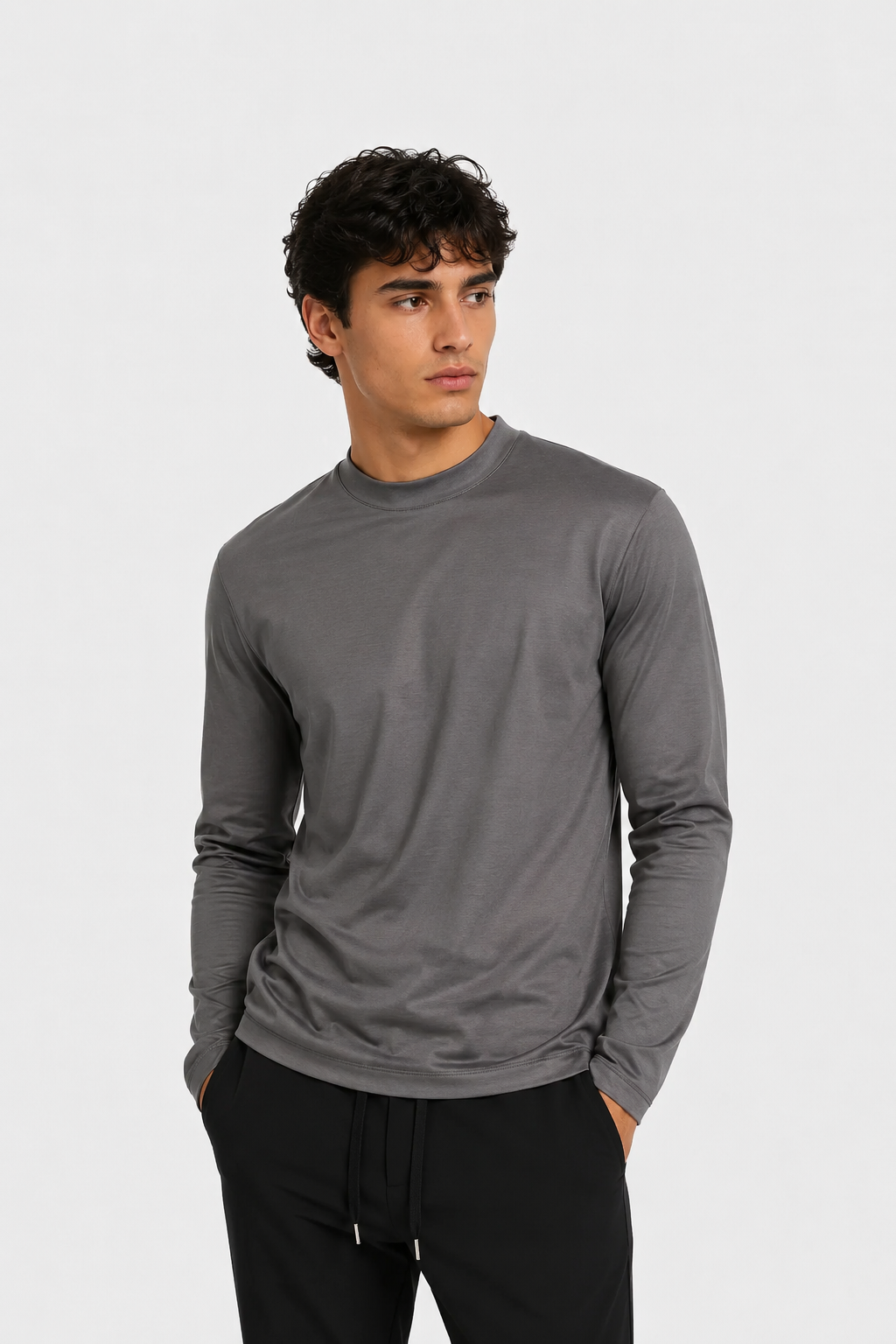 MILANO SIGNATURE LONG SLEEVE - GRAY