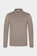 MILANO SIGNATURE POLO MIT LANGEN ÄRMELN – CAMEL