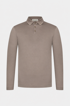 MILANO SIGNATURE POLO MIT LANGEN ÄRMELN – CAMEL