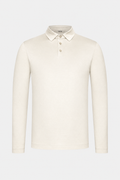 MILANO SIGNATURE POLO MIT LANGEN ÄRMELN – BEIGE
