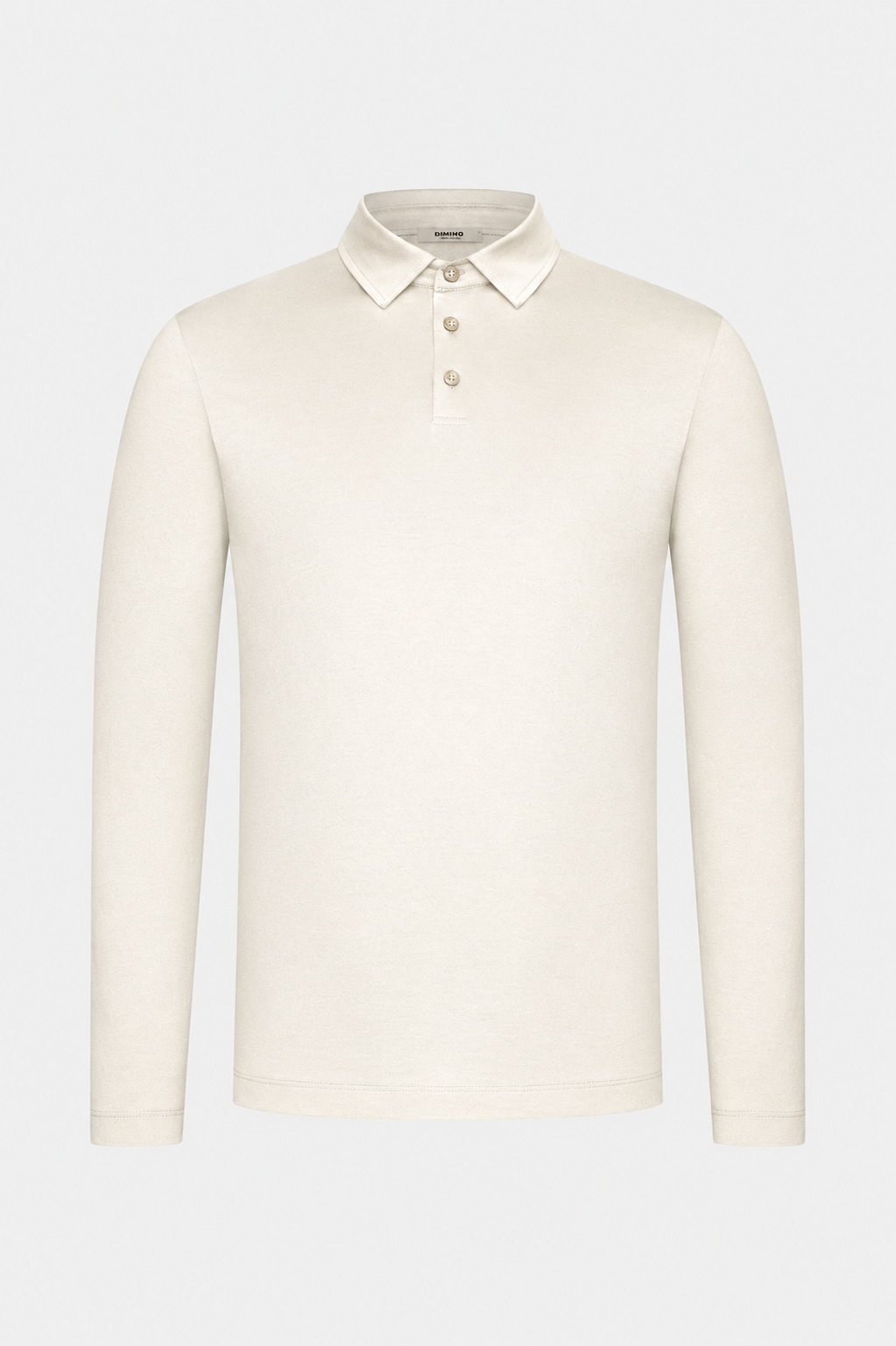 MILANO SIGNATURE LONG SLEEVE POLO - BEIGE