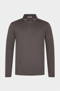 MILANO SIGNATURE POLO MIT LANGEN ÄRMELN – GRAU