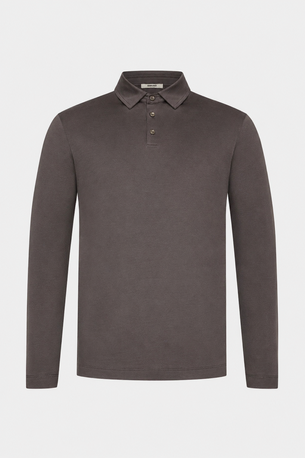 MILANO SIGNATURE LONG SLEEVE POLO - GREY