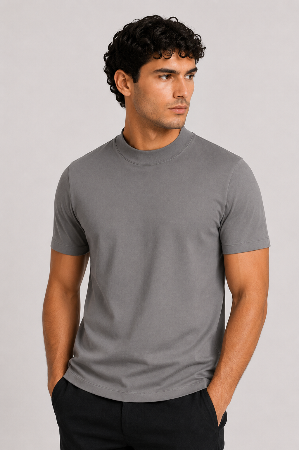 PURO SUPIMA MERCER TEE - GREY