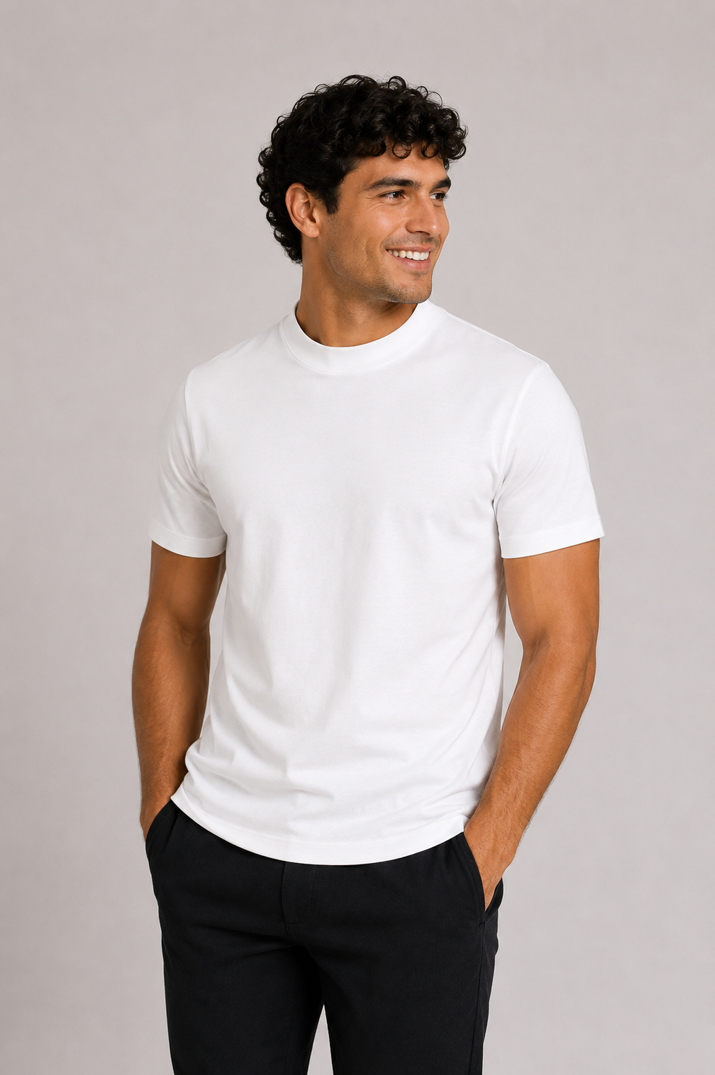 PURO SUPIMA MERCER TEE - WHITE
