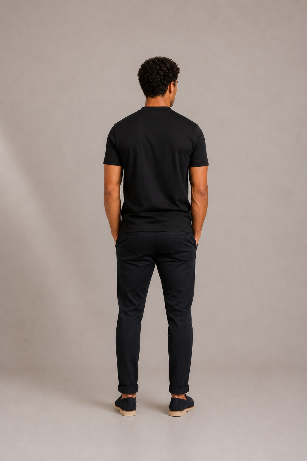 PURO SUPIMA MERCER TEE - BLACK