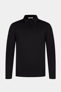 MILANO SIGNATURE POLO MIT LANGEN ÄRMELN – SCHWARZ
